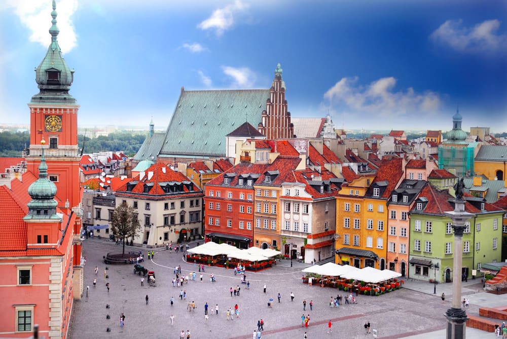 Центральная площадь Варшавы (Польша)